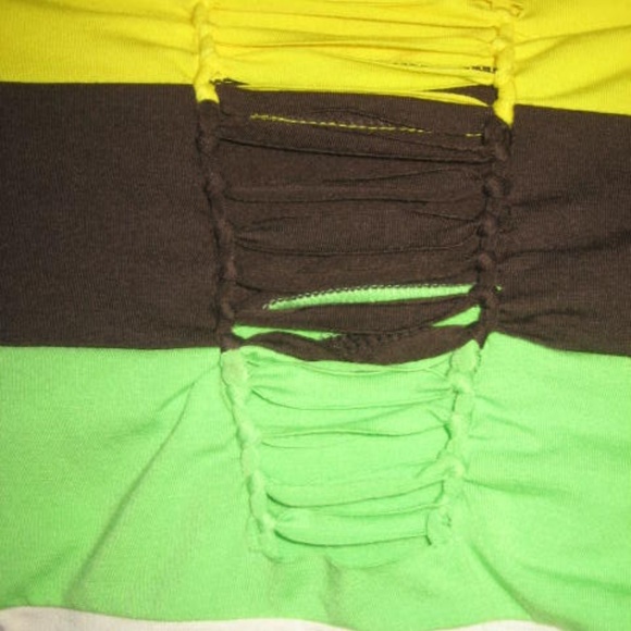 NWT ROCAWEAR  Y2K Colorblock Multicolor Rasta Slash Jersey Shirt Top 2X  PLUS - Picture 9 of 15